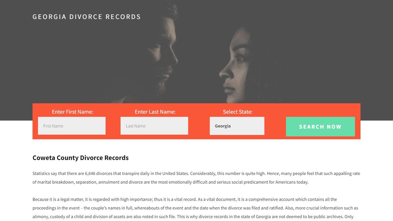 Coweta County Divorce Records | Enter Name & Search -14 Days Free